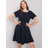RUE PARIS Dress-RV-SK-6761.68-navy blue | shoptok.hr