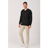 Dewberry V0036 MALE V-NECK SWEATER-ANTHRACITIS | shoptok.hr