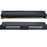 NaviaTec Cat6 Shielded 16-Port Patch Panel Black | shoptok.hr