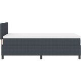 Krevet s podnicom s madracem i LED tamno siva 90x200 cm kordna tkanina | shoptok.hr