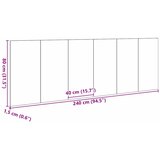  Uzglavlje za krevet Zidne Crni hrast 160 x 1.5 x 80.5 cm | shoptok.hr