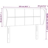 Uzglavlje s ušima crno 103x23x78/88 cm baršunasto | shoptok.hr