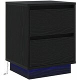  Noćni ormar s ladicama 2 pcs Crni hrast 39 x 34,5 x 50 cm | shoptok.hr