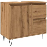 vidaXL kupaonski ormarić za umivaonik boja hrasta 65x33x60 cm drveni | shoptok.hr