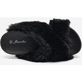 Resti Slippers with fur in black Mashte - Footwear | Shoptok.si