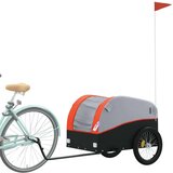 Kolesarska tovorna prikolica črna in oranžna 45 kg že | Shoptok.si