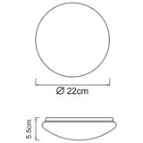 Globo 41282 - LED plafonsko svetlo FLARX LED/8W/230V 4000K prečnik 55 cm | Eponuda.com