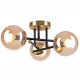 LAMKUR plafonski luster malena 3xE14/5W/230V zlatna/crna/dimno bež | Eponuda.com