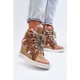 Boto Women's Pink Wedge Sneakers Leoppa | shoptok.hr
