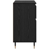  Kreveta Crni hrast 60 x 35 x 70 cm Obrađeno drvo i čelik | shoptok.hr
