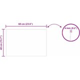 Zidno ogledalo Pravokutni 60 x 40 cm Staklo otporno na udarce | Eponuda.com