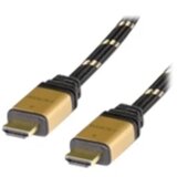 Roline HDMI priključni kabel HDMI A utikač 2.00 m crna, zlatna 11.04.5562 dvostruko zaštićen, pozlaćeni kontakti HDMI ka Cijene