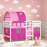  The living store otroški pograd s tunelom roza 90x190 cm trdna borovina - otroški pograd, (21497642) | Shoptok.si