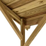 vidaXL Lopa za žar 163,5x93x210 cm impregnirana borovina | Shoptok.si