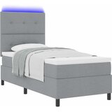  Krevet s opruga kutije Svjetlosiva 80 x 200 cm tkanina | Shoptok.si