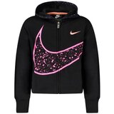 Nike Djevojačka Crna Majica s Kapuljačom na Patentni Zatvarač | shoptok.hr