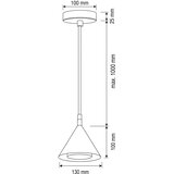 Brilagi Luster na sajli CONE SINGLE 1xGX53/15W/230V crna | Eponuda.com