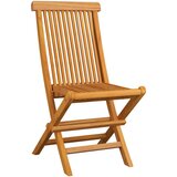 The Living Store Zložljivi vrtni stoli 6 kosov trdna tikovina - Vrtni Stol, (21467840) | Shoptok.si