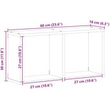  Zidni ormarić 60x16x30 cm siva boja hrasta konstruirano drvo | shoptok.hr