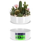 KADAX Cvetlični lonec Cvetlični lonec Skleda Bela Za Aranžmaje Okrogla 23 cm, (5000350001) | Shoptok.si