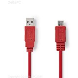 Nedis USB Kabel za smartphone A m - Micro B m 1m Crveni | Eponuda.ba