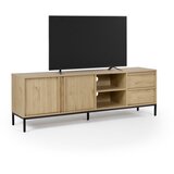 Marckeric TV omarica v hrastovem dekorju v naravni barvi 180x59x40 cm Luc – | Shoptok.si