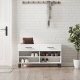  Klupa za cipele bijela 102 x 35 x 55 cm od konstruiranog drva | shoptok.hr