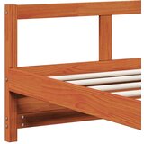  Dnevni krevet s madracem voštano smeđi 80x200 cm od borovine | shoptok.hr