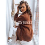 DStreet Płaszcz damski ala alpaka RITA II czekoladowy | shoptok.hr