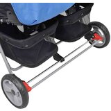In Dječja kolica za blizance čelična plavo-crna | shoptok.hr