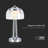  LED prigušiva stona lampa LED/1W/5V 3000-6000K 1800 mAh hrom | Eponuda.com