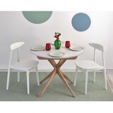 Ragaba Okrugao proširiv blagovaonski stol s dodatnom pločom ø 90 cm Jubi – | shoptok.hr