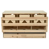  Gnijezdo za kokoši s 3 odjeljka 96x40x45 cm masivna borovina | Eponuda.com