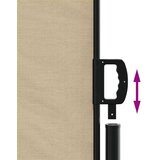  Uvlačiva bočna tenda bež 140 x 600 cm | shoptok.hr