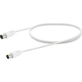 SCHWAIGER antene\, SAT priključni kabel [1x IEC vtič - 1x IEC vtičnica] 1.5 m bela, (20431628) Cene