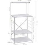 Ormarić za mikrovalnu pećnicu bijeli 60x39 6x123 cm od iverice | shoptok.hr