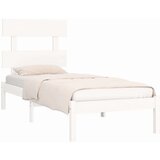  Posteljni okvir bel iz trdnega lesa 90x190 cm 3FT, (20902673) | Shoptok.si