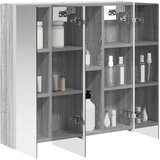  Kupaonski ormar s ogledalom Siva Sonoma 73.5 x 15.5 x 70 cm | shoptok.hr