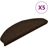  Prostirke za stepenice, samoljepljive, 5 kom, 65x21x4 cm, smeđe, poluokrugle, velike | shoptok.hr