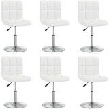 Maison Chic Jedilni stoli - Vzorci stoli 6 kosov belo umetno usnje A1073, (22032535) | Shoptok.si