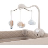 Kinderkraft Putni krevetić LEODY UP, Beige s dodacima | shoptok.hr