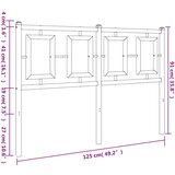  Metalno uzglavlje crno 120 cm | shoptok.hr