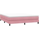  Krevet s oprugama bez madracem ružičasti 180x210 cm baršunasti | shoptok.hr