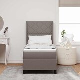 Krevet s opruga kutije Sivo-smeđa 200 x 80 cm tkanina | shoptok.hr