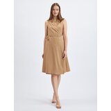 Orsay Light brown women's wrap dress Cene