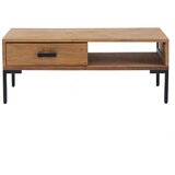 vidaXL Klubska mizica 90x50x35 cm trdna reciklirana borovina | Shoptok.si
