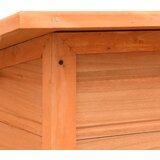  Kućica za pse od masivne borovine i jelovine 120 x 77 x 86 cm | shoptok.hr