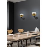 Candellux cromina zlatna zidna lampa 1X60W E27 crna | ePonuda.com