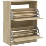 vidaXL Omarica za čevlje z 2 predaloma sonoma hrast 80x42x108 cm | Shoptok.si