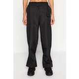 Trendyol Snap Detailed Parachute Sports Trousers in Black | shoptok.hr
